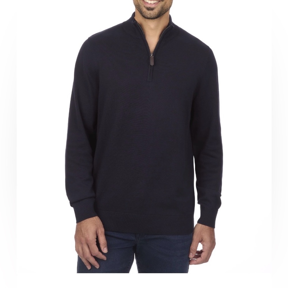 Black Half-Zip Sweater